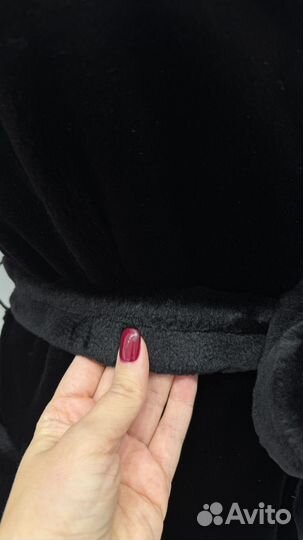 Черная шуба saga furs