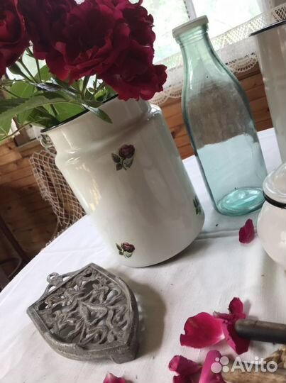 Бидон дуршлаг эмалированный СССР посуда советская