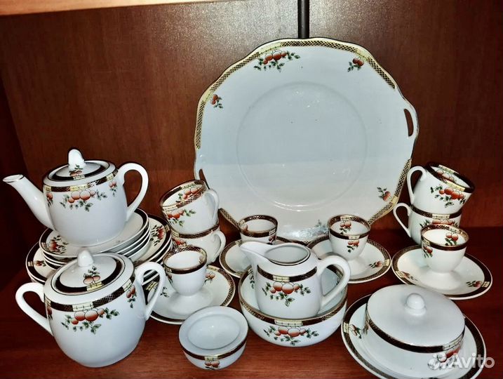 Чайный сеpвиз Дулево 1949 ягодки ягоды