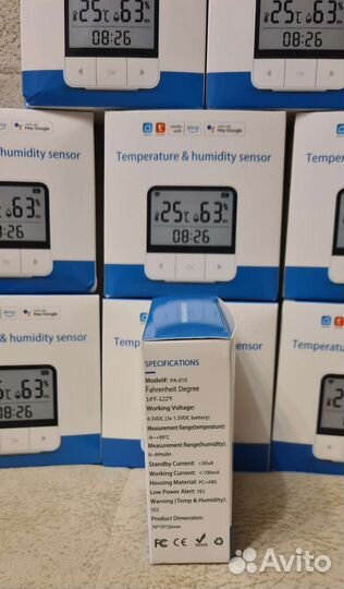 Умный Wi-Fi датчик температуры и влажности Tuya