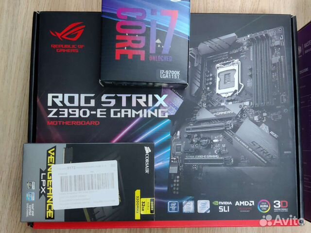 Материнская плата, процессор i7 9700k, оперативка купить в Иваново ...