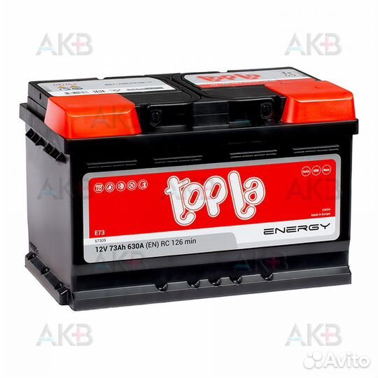 Аккумулятор автомобильный Topla Energy 73R низкий (630A 278x175x175) 108073 57309