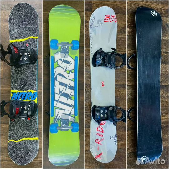 Подростковые сноуборды с креплениями 135-140