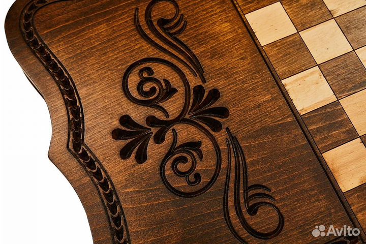 Нарды и шашки резные Кинто 60 х 60 см бук Армения 62851