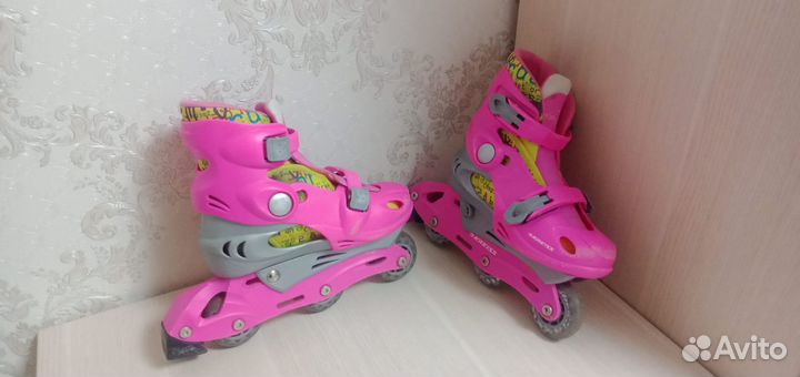 Роликовые коньки детские раздвижные,размер 30-33