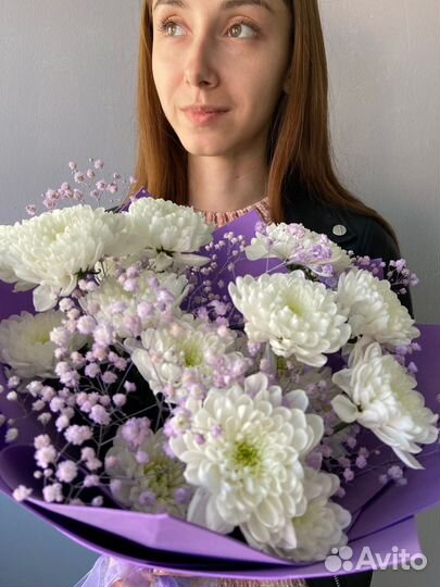 Букет из хризантемы Доставка цветов и букетов