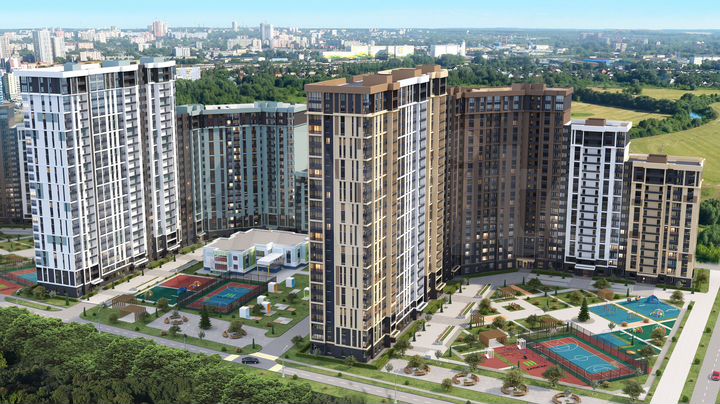 2-к. квартира, 68,4 м², 13/25 эт.