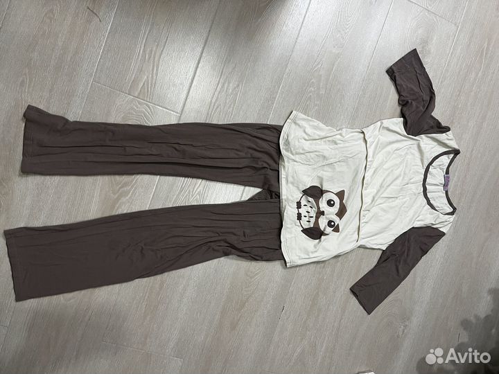 Домашний костюм пижама для беременных и кормящих