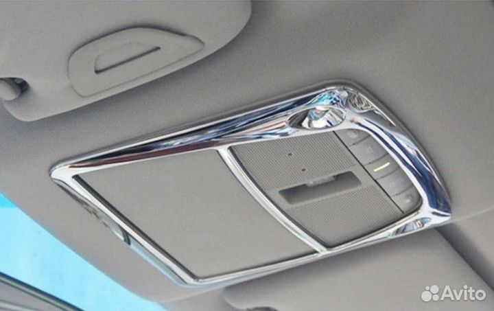 Окантовка верхней подсветки Nissan X-Trail 2014-нв