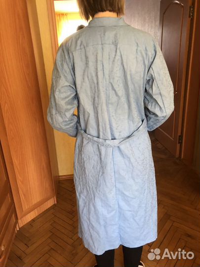 Халат голубой