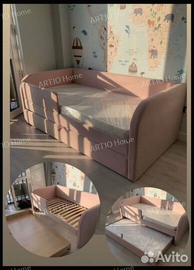 Детская кровать угловая