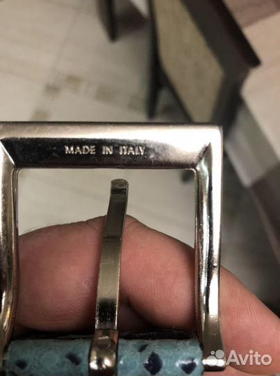 Мужской кожаный ремень питон