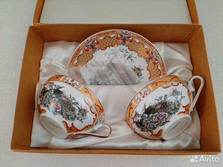 Чайный сервиз костяной фарфор новый Япония