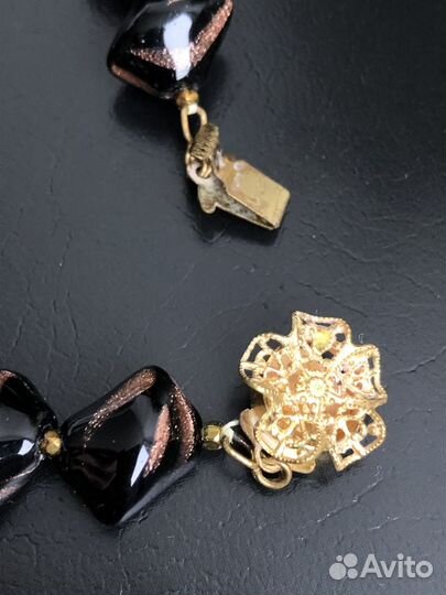 Винтажное колье Муранское стекло