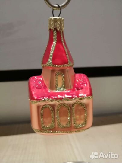 Елочная игрушка стеклянная Замок