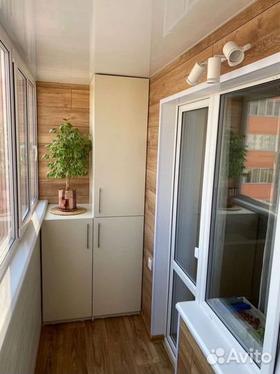 Остекление балконов и лоджий, отделка под ключ