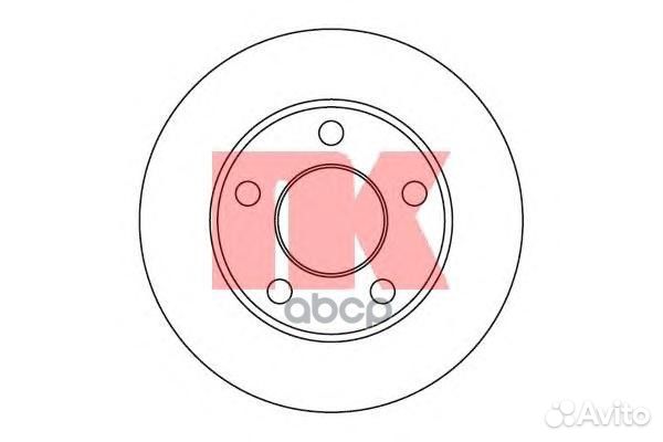 204744 Диск тормозной audi A100 9194/A6 9505