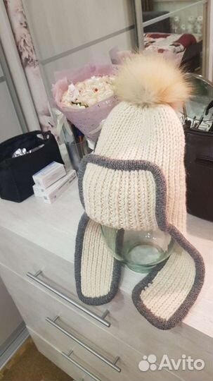 Модная стильная шапка из альпаки