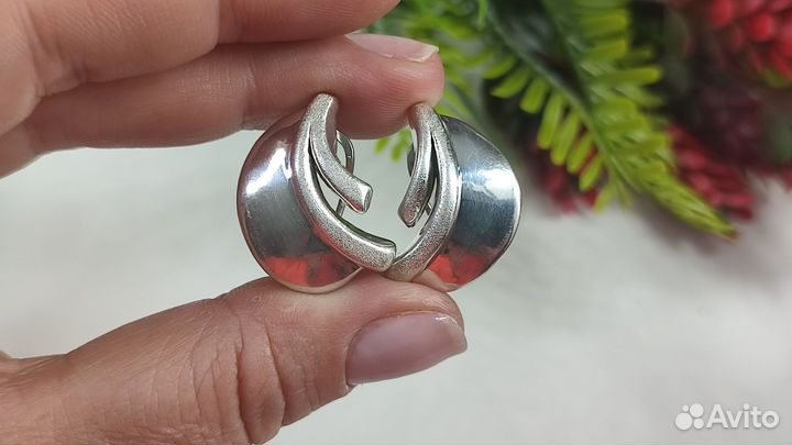 Крутые, массивные серьги DEN'O 9,27 гр, s925