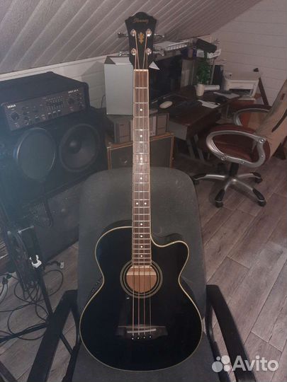 Акустическая бас гитара ibanez
