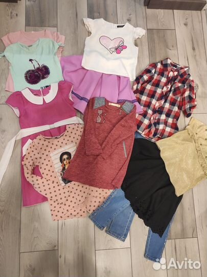 Одежда пакетом на девочку 122-128