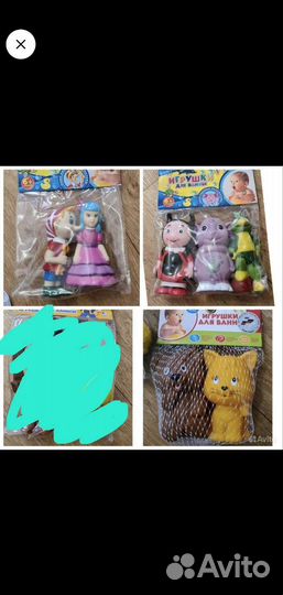 Игрушки для ванны новые