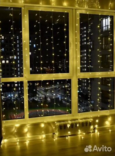 Гирлянда штора 3х3 доставка