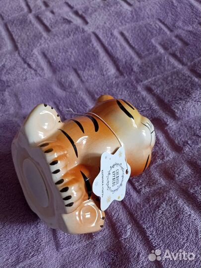 Сувенир, фигурка, копилка, керамика, тигрёнок