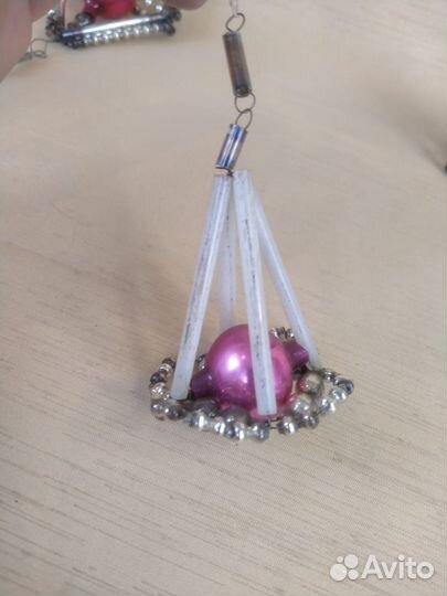 Ёлочные игрушки стеклярус СССР