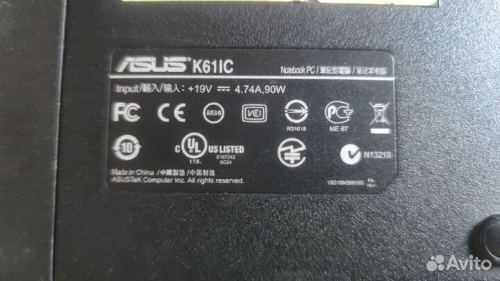 Ноутбук asus K61IC
