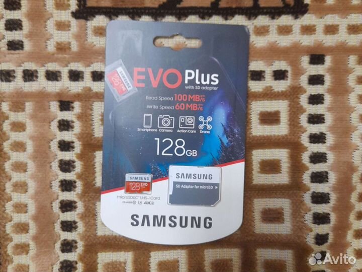 Карта памяти micro sd 128 samsung