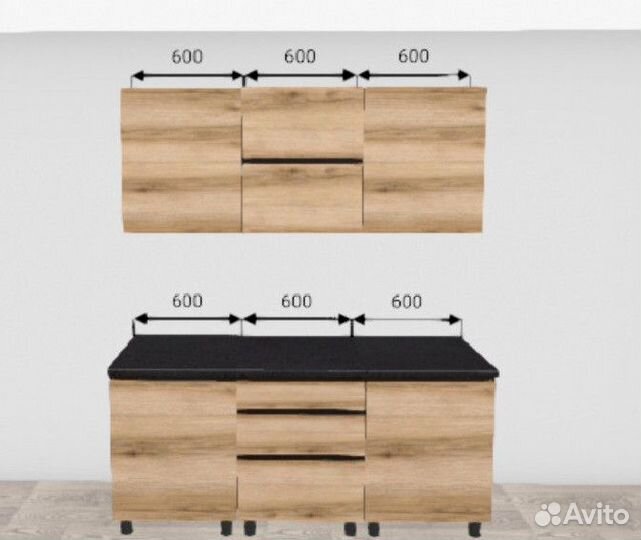 Кухня в наличии со столешницей