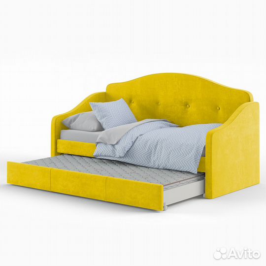 Детская двухярусная кровать с диваном