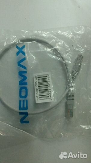 Патч-корд длиной 0.5м, UTP 5e кат. Neomax 