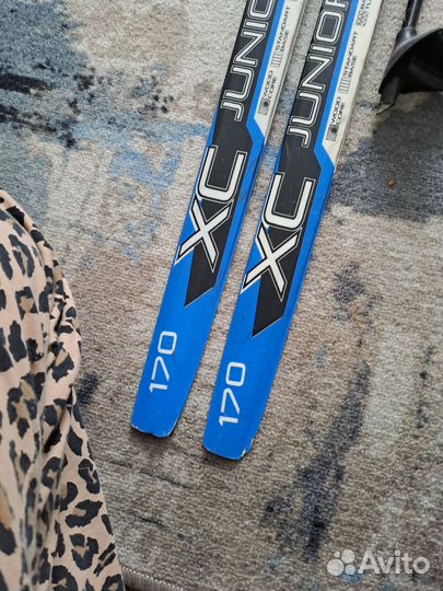 Лыжи беговые 170 ботинки 2 пары