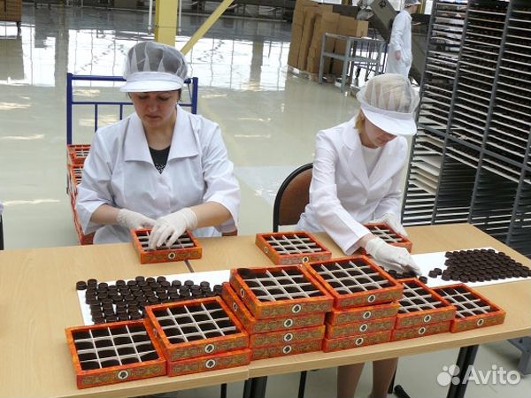 Упаковщица на кондитерское производство