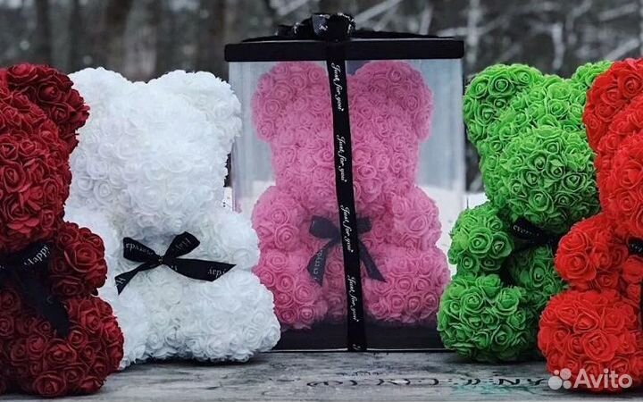 Мишки из роз