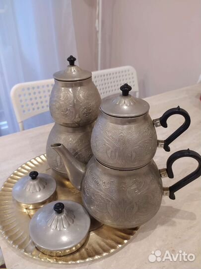 Набор чайник сахарница молочник