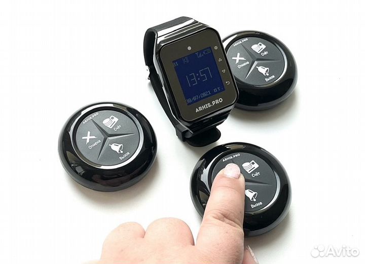 Система вызова официанта кнопка часы в ресторан