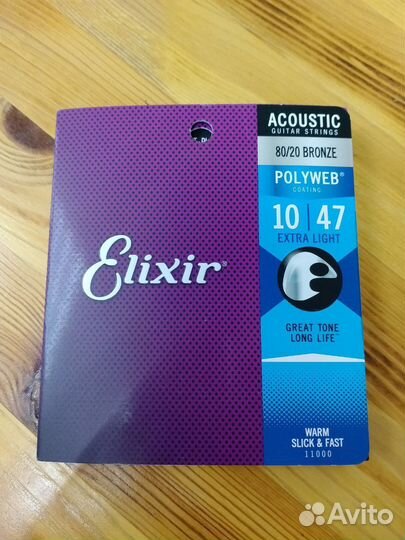 Струны Эликсир для акустической гитары 10-47