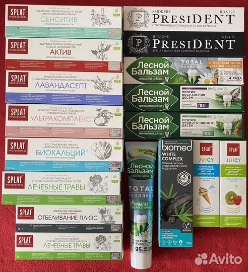 Зубная паста лесной бальзам, President,splat