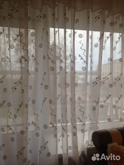 Тюль с вышивкой 6м