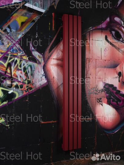 Вертикальный дизайнерский радиатор Steel-Hot от пр