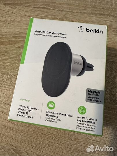 Держатель авто Belkin Magnetic Vent Mount MagSafe