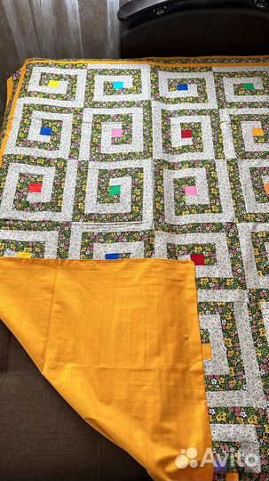Лоскутное Одеяло покрывало пэчворк 150х200