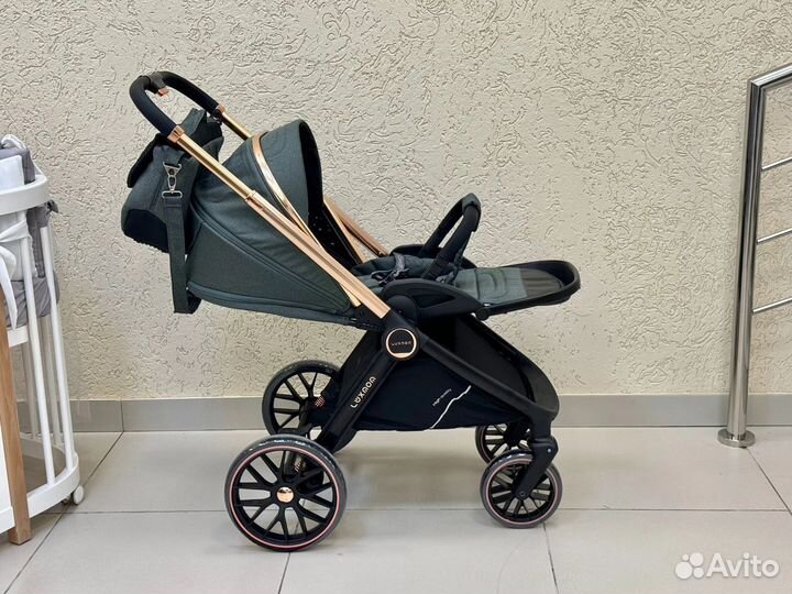 Коляска Luxmom 788 2в1 зеленая