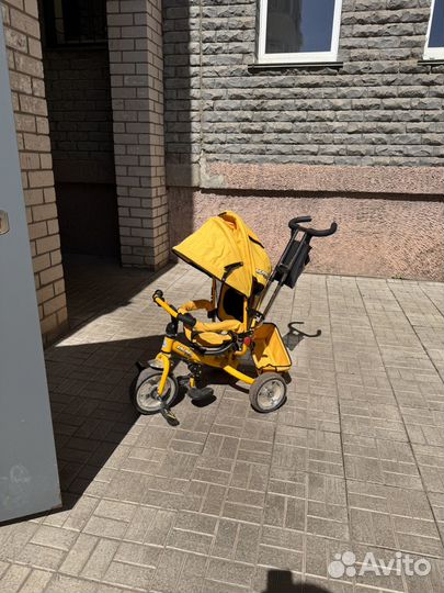 Велосипед коляска с ручкой