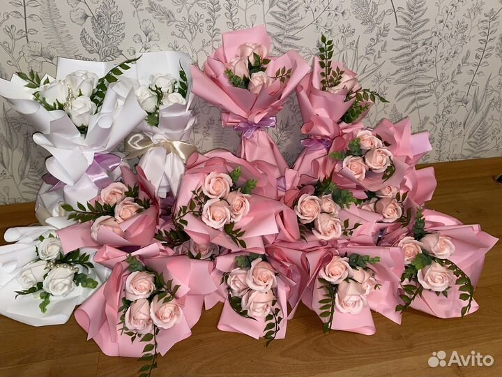 Розы из мыла букеты из роз