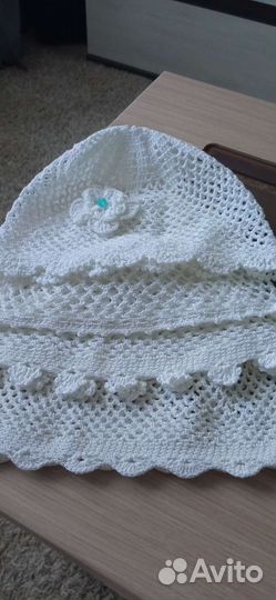 Детские шапочки для девочек ручной работы