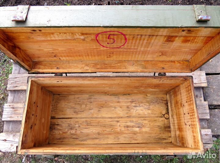 Ящик деревянный СССР для хранения с замками